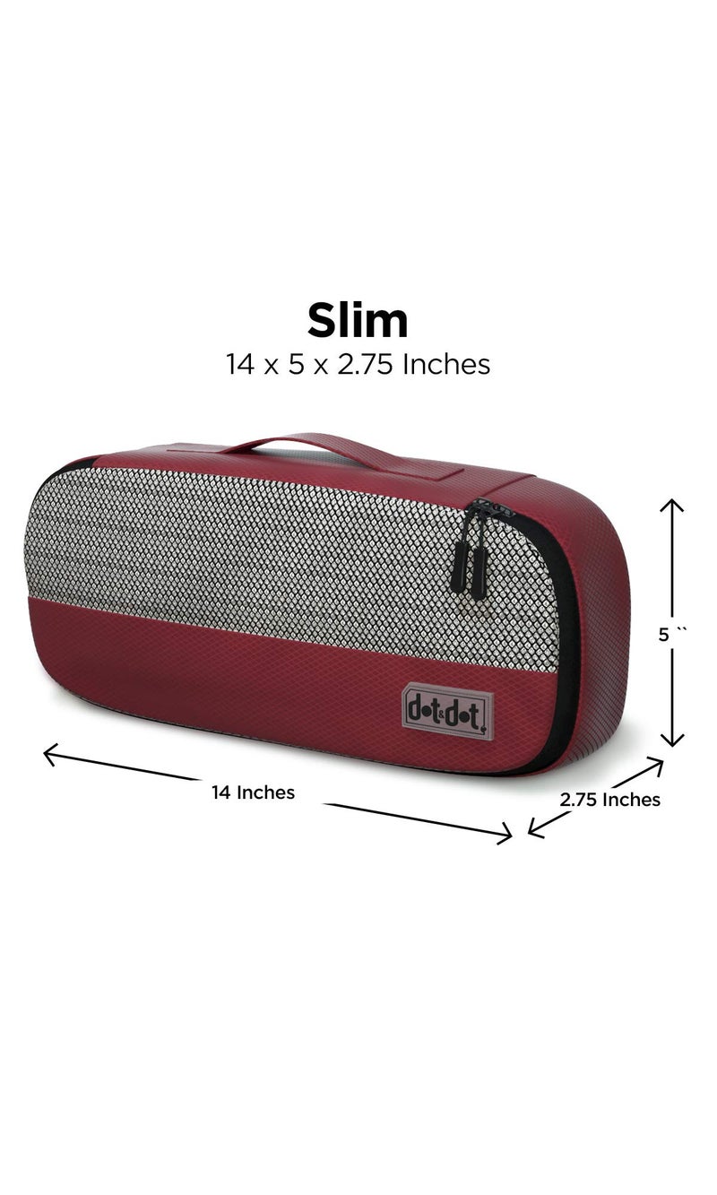 Dot&Dot Slim Packing Cubes for Suitcases - 5 Pcs set of Packing Cubes for Travel Carry on Suitcase Organizer Bags - Travel Cubes Organizer Bags for Luggage - Image 4
